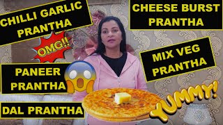 5 TYPES OF PARATHAS !! *SPECIAL RECIPES *