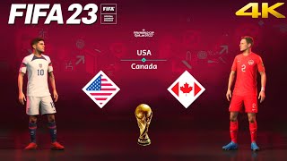 FIFA 23 - USA vs. Canada - FIFA World Cup Qatar Final | PS5™ Gameplay [4K 60FPS] Next Gen