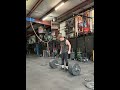 250lb power clean double