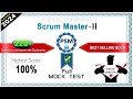 PSM-II | Scrum Master 2 - Mock Test # 1 | 2024 Exam Latest Q&A with Explanation