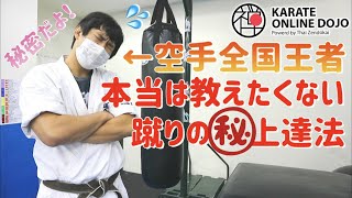 本当は教えたくない回し蹴りの上達方法…！【簡単空手マスターシリーズ】#25