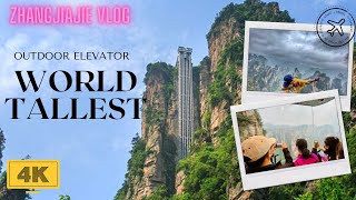 World Longest Outdoor Elevator 4K | পৃথিবীর সর্ববৃহৎ পাহাড়ের চলন্ত সিঁড়ি | Bangla Zhangjiajie Vlog