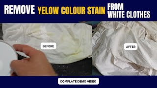 HOW TO REMOVE YELLOW COLOUR STAIN FROM WHITE CLOTHES, #laundrybusinessplan, #drycleaning