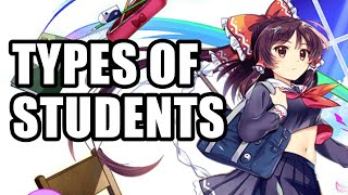 Touhou Characters As Types Of Students