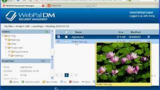 WebPal Document Management Demo