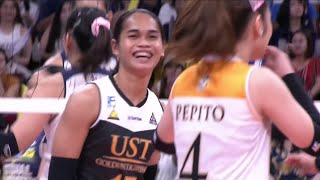 Angge Poyos SCORES FIRST POINT in UST return vs NU 💪 | UAAP SEASON 86 WOMEN'S VOLLEYBALL