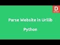 Parse Website with urllib in Python