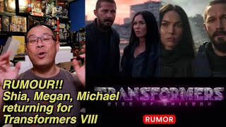 RUMOUR! Michael Bay, Shia Labeouf, Megan Fox returning for Transformers 8 [Part 1 of 4]