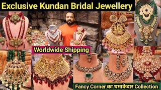 Most Premium Bridal Kundan Jewellery Supplier in India, Royal indian bridal jewellery 2023