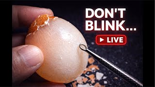LIVE: The Smoothest Raw Egg Peeling ASMR Attempt Ever 👀