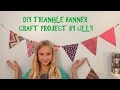 DIY Triangle Banner Craft Project How To Video DIY Triangle Banner Craft Project How To Video