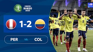 PERÚ vs. COLOMBIA [1-2] | RESUMEN | CONMEBOL SUB20 2023