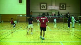 アンビシャス 川嶋・戸田 vs 高橋・横関 20131223 松戸市アザレアOPENミックス②