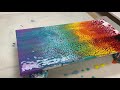 20. black u0026 white rainbow swipe acrylic swipe technique acrylic pouring tutorial