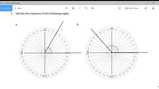 Reading Angles on a 360 Degree Protractor