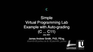 VPL and C (C11) auto grading example