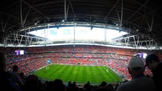 Watching Wembley Stadium fill  up All Blacks match vs Argentina GoPro