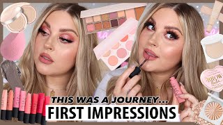 not a great start.... 😱🛍️ FULL FACE FIRST IMPRESSIONS! hmmmm...