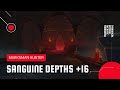 World of Warcraft: Shadowlands | Mythic Sanguine Depths +16 | MM Hunter (Season 2)