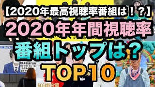 2020年年間最高視聴率番組は！？【2020年を振り返る】