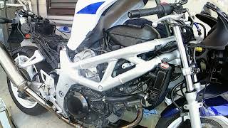 SV400Sレストア　その９始動チャレンジ