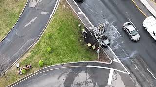 Mount Tabor Fire Department - Route 10 Vehicle Fire #7 - April-26-2022  (FULL RAW FOOTAGE)