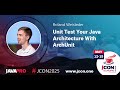 Unit Test Your Java Architecture With ArchUnit | Roland Weisleder (EN)