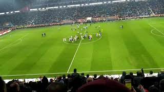 Trabzonspor Fenerbahçe 2-1 maç sonu olaylar ve sevinç gösterileri