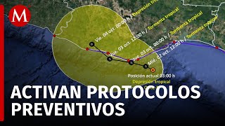 Oaxaca en alerta máxima por el cambio de trayectoria de la Depresión tropical Once-E