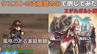 【オクトラ大陸の覇者ver3.1.0】風格のある家庭教師 120NPC エデルガルトタンクver ★5無凸\u0026クエスト支援獣のみ