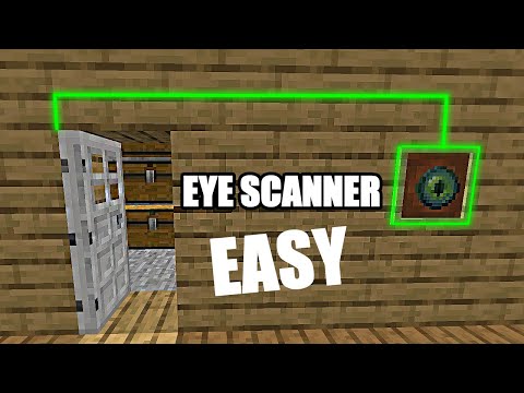 How to Make an Eye Scanner Door in Minecraft! Easy!
