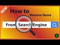 How to Remove Your Name from Google for FREE