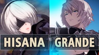 GBVSR:🔥Hisana (2B) Vs Grande (Lucilius)🔥 | High Level Gameplay.