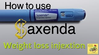How to use Saxenda weight loss injection