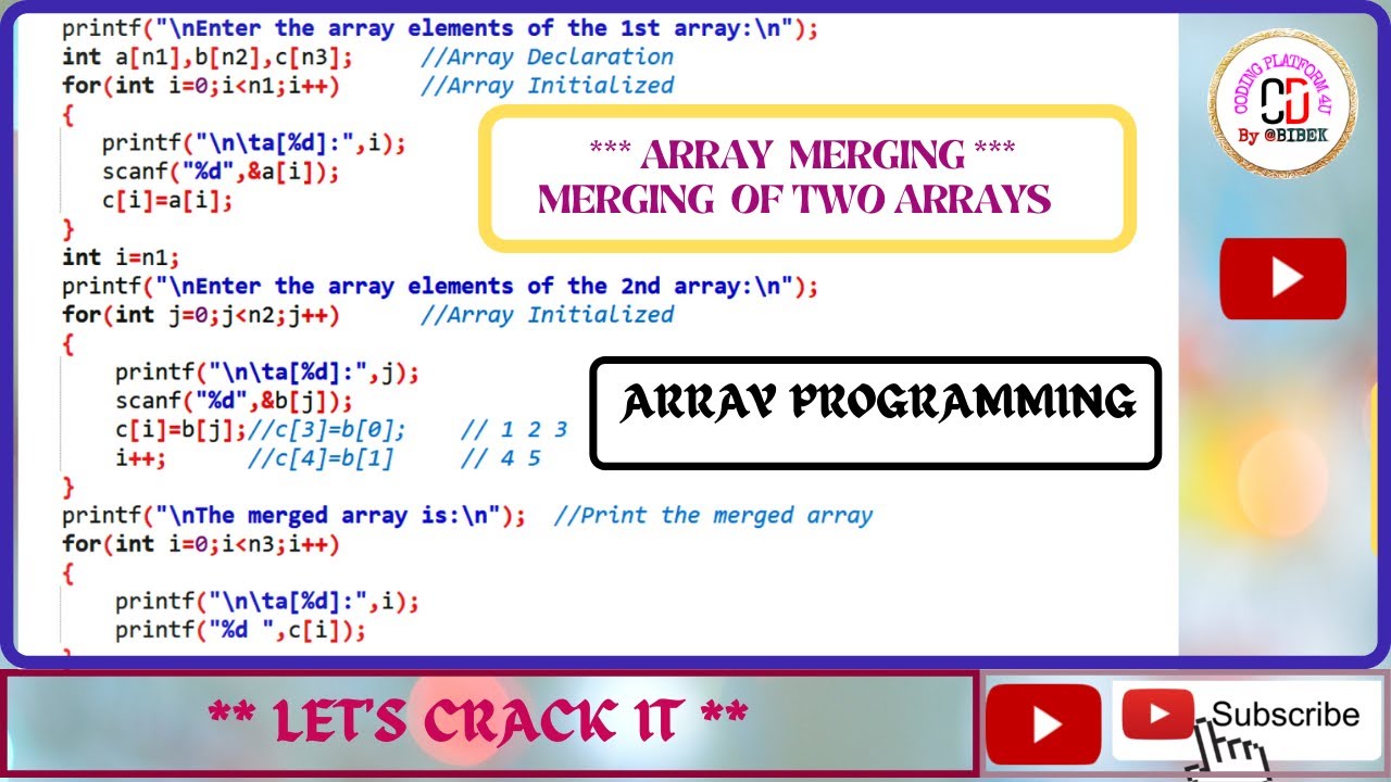 How To Merge Two Arrays?Here Is The Best Solution To Merge Two Arrays.C ...