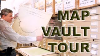 Map Vault Tour | Behind the Scenes of Antique Maps at New World Maps