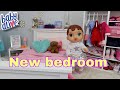 Baby Doll Bedroom Tour Abby's new bedroom New Furniture Set for dolls