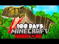 I Survived 100 Days BUILDING JURASSIC PARK in Hardcore Minecraft