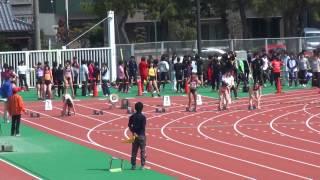 2013年4月14日愛知国体選考・強化普及競技会　女子100ｍ　1組