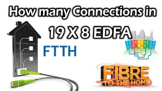 How many FTTH connections can be made on a 19 X 8 EDFA - PON WDM EYDFA EDFA | Fiber to Home