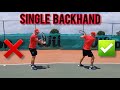 How to hit a Single Backhand | fundamentals (updated)