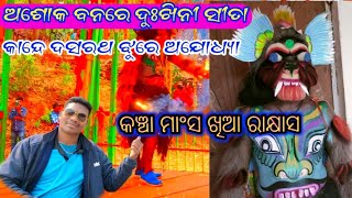 କଞ୍ଚା ମାଂସ ଖିଆ ରାକ୍ଷାସ // Nuapadar Ramayon//Travel Village vlog video