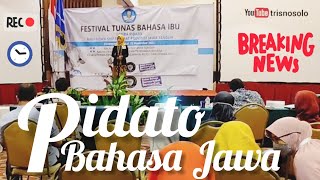 Pidato Bahasa Jawa | Cara Nguri Uri Basa Jawi