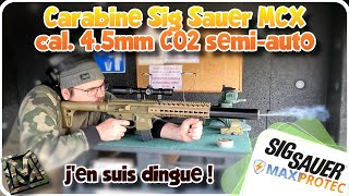 Carabine Sig Sauer MCX semi-auto 4.5mm à plombs 30 coups ! simplement génial