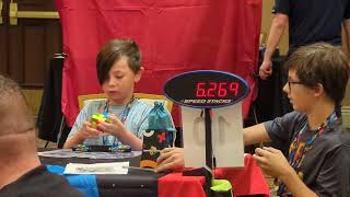 Spring 2024 WCA Vegas: New personal best for Isaac @18.4s!