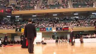 2010・H22【決勝】明治大学×國士舘大学【次鋒】遅野井×中澤【第56回関東学生剣道選手権大会】