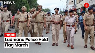 Ahead of Independence Day, Police Hold Flag March in Ludhiana