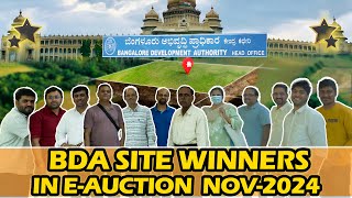 Successful Bidders in this November 2024 BDA E Auction #bdasitesforsale #realestate #nammabengaluru