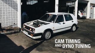 VW MK2 gti 16v on itb’s cam timing adjustment \u0026 dyno tuning | a little more power