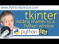 Adding Frames to a Python tkinter window